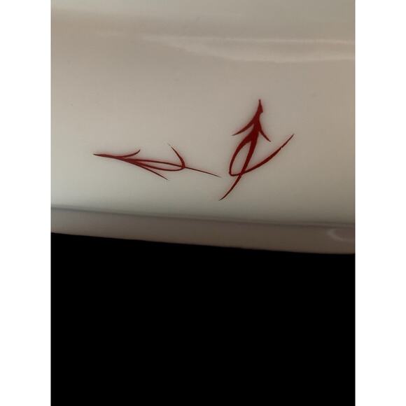 Kutani Ware Fuki Octagonal Dish Bowl Japanese Porcelain Vintage Bird Signed - Picture 9 of 10